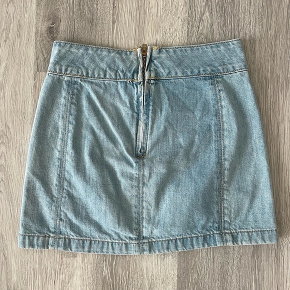 Free People Modern Femme Denim Mini Skirt - Picture 3 of 4